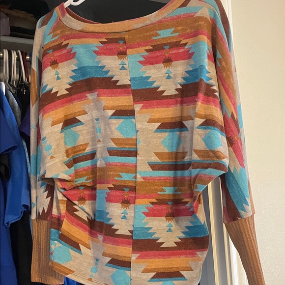 Colorful Geometric Pattern Sweater - Picture 4 of 4